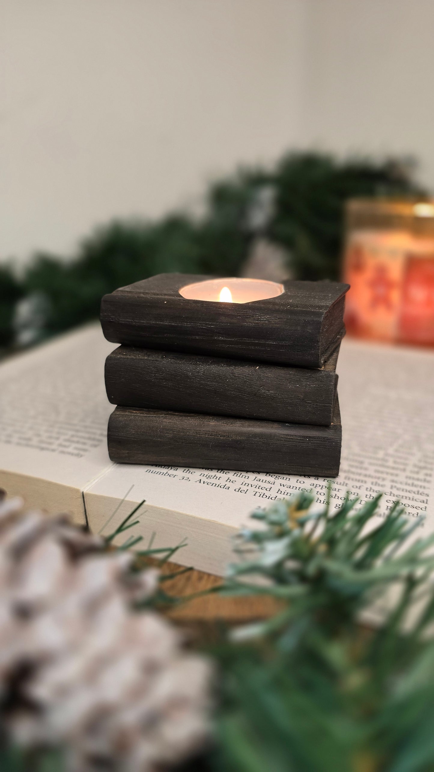 Bookish Tealight Holders